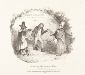 Débit d'Albums avec Procédés nouveaux (New Methods for the Sale of Lithograph Albums)