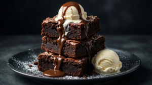 Decadent Brownie Stack