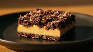Decadent Close-Up Nanaimo Bar