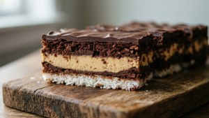 Decadent Nanaimo Bar Close-Up