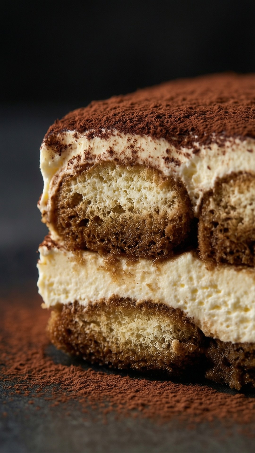 Decadent Tiramisu Slice by Wallpapers.art Studio