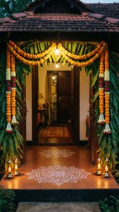 Decorated Home Entrance