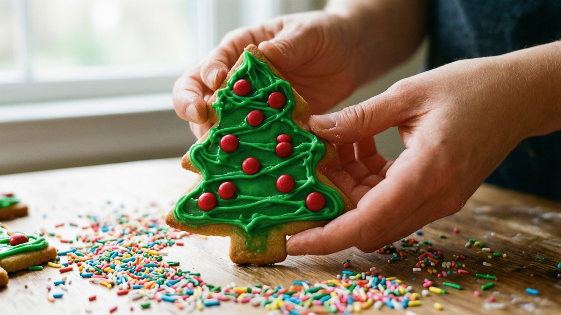 Decorating Tree Cookies by Wallpapers.art Studio