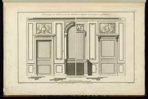Décorations de Lambris pour des Chambres à cheminées avec portes à placard