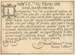 Dedication to Don Lorenzo de' Medici