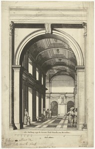 Deel van de galerij rond de Burgerzaal in het Stadhuis op de Dam