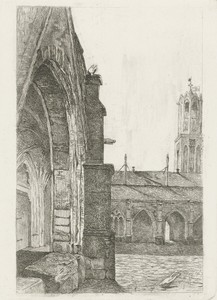 Deel van een klooster bij de Dom van Utrecht