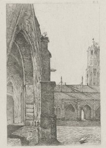 Deel van een klooster bij de Dom van Utrecht
