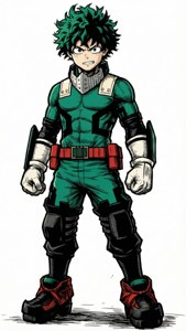 Deku Hero Costume Stand