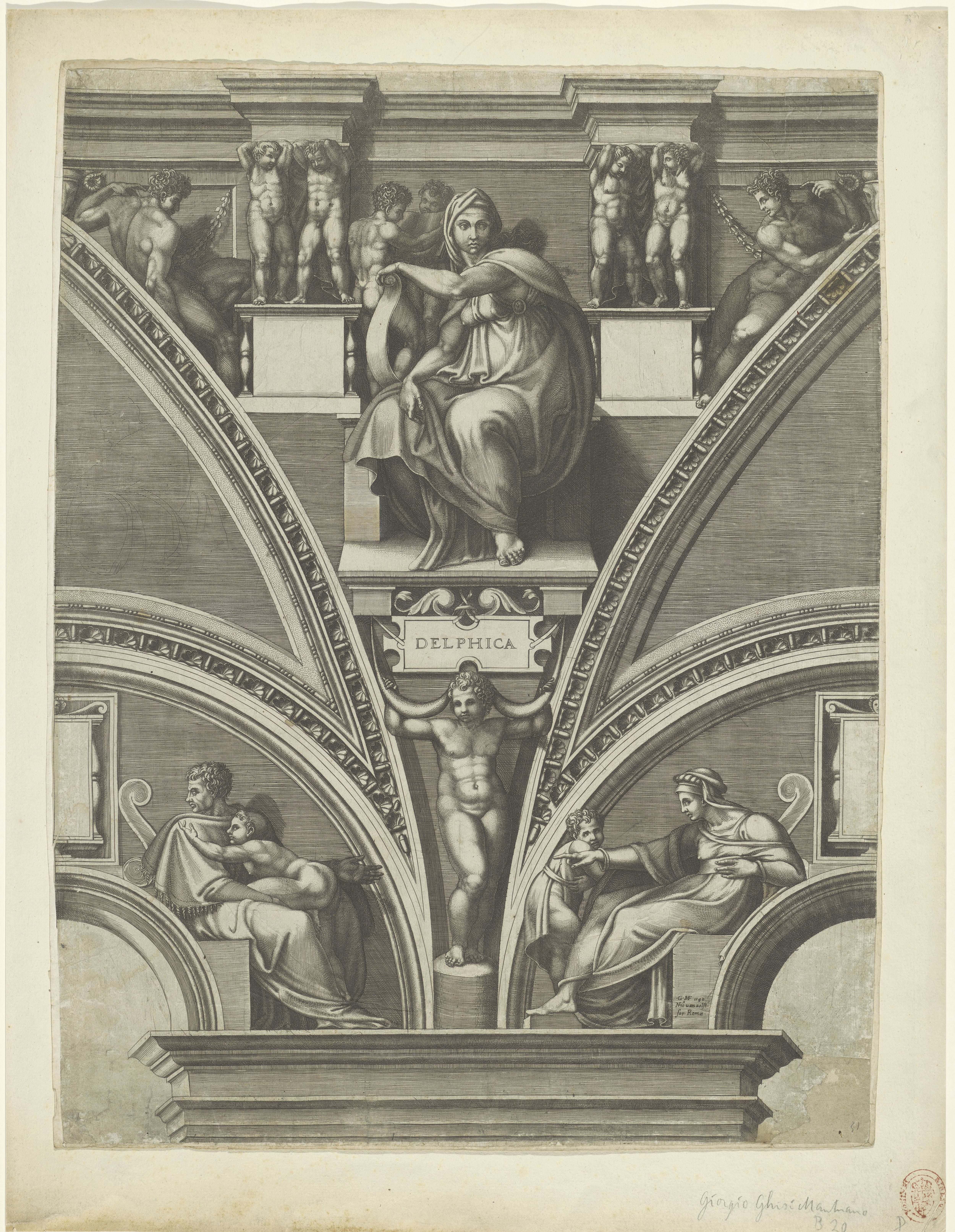 Delfische Sibille by Giorgio Ghisi