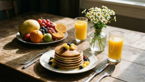 Delicious Breakfast Table