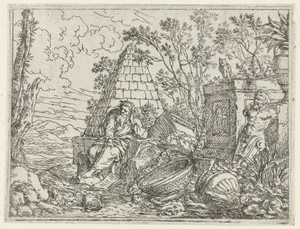 Democritus mediterend