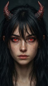 Demon Girl Closeup