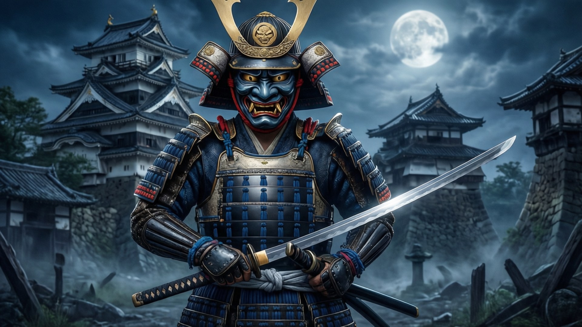 Demon Samurai by Wallpapers.art Studio
