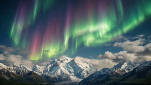 Denali Aurora Close-Up