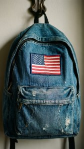 Denim Backpack Patch