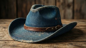 Denim Cowboy Hat