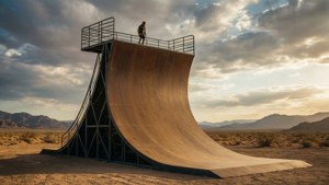Descent in Desert