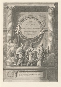 Descrizione delle feste celebrate in Parma l'anno MDCCLXIX per le auguste nozze di Sua Altezza Reale L'Infante Don Ferdinando colla Reale l'Archiduchessa Maria Amalia.