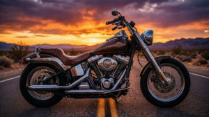 Desert Chopper Sunset