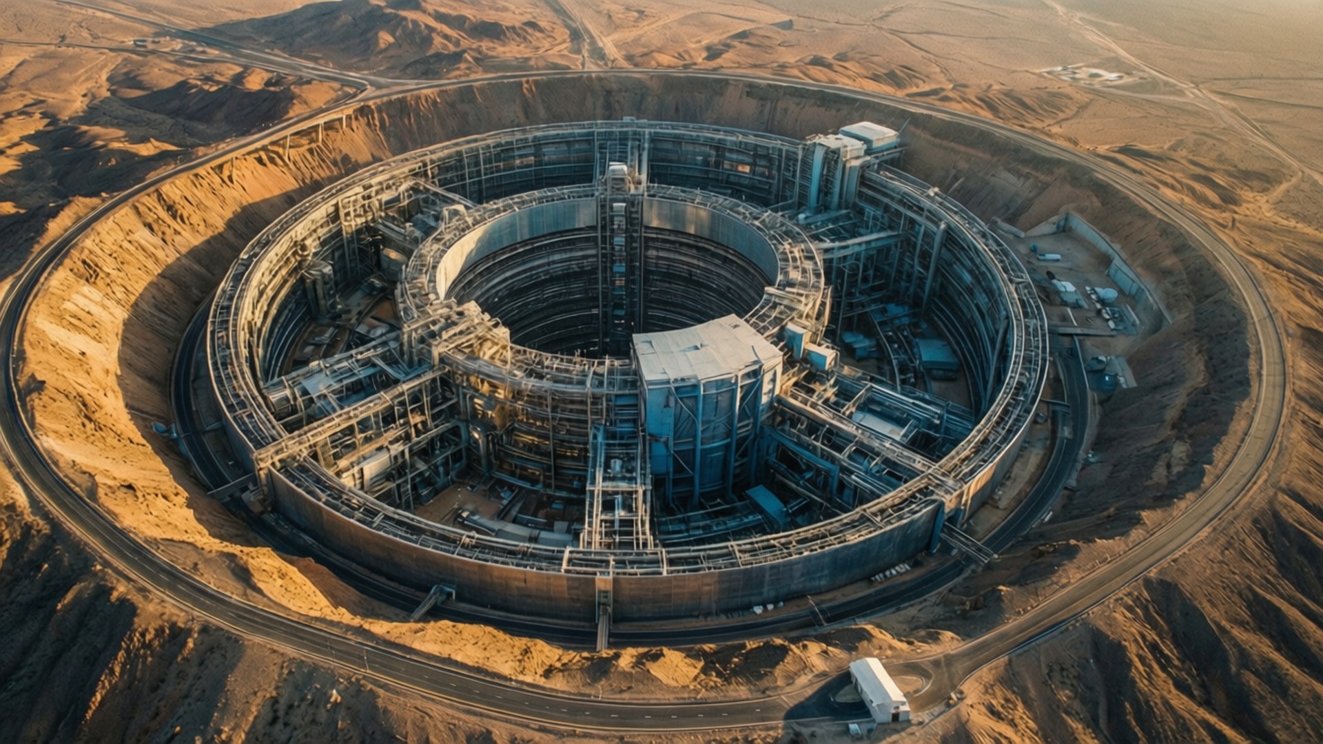 Desert Circular Colossus by Wallpapers.art Studio