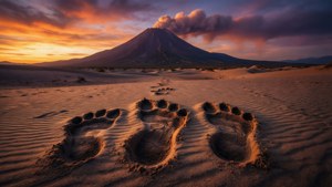Desert Dinosaur Track