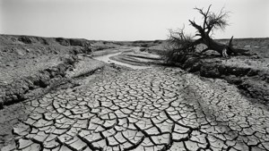 Desert Dried Riverbed