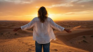 Desert Dune Sunset Freedom