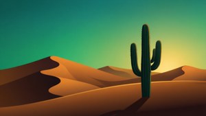 Desert Green Sky