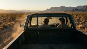Desert Highway at Dusk