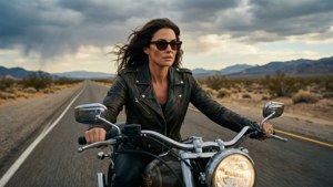 Desert Highway Biker
