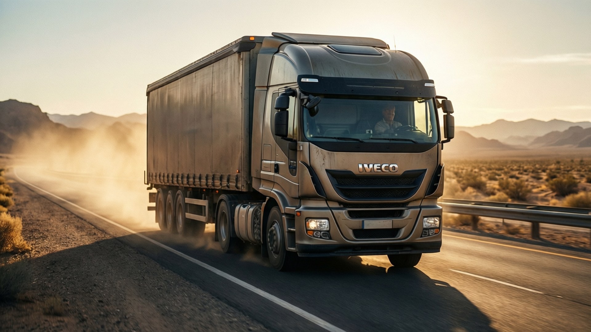 Desert Highway Stralis by Wallpapers.art Studio
