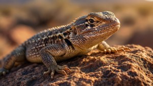 Desert Lizard Close-Up