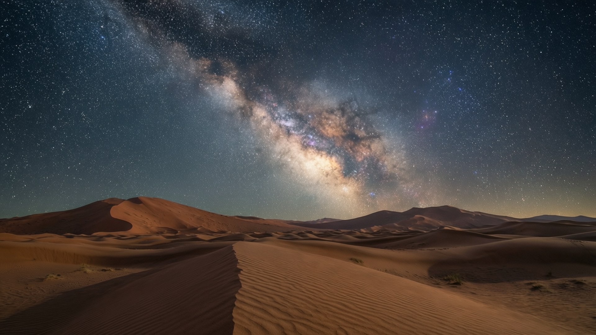 Desert Milky Way by Wallpapers.art Studio