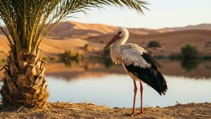 Desert Oasis Stork