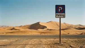 Desert Parking Sign