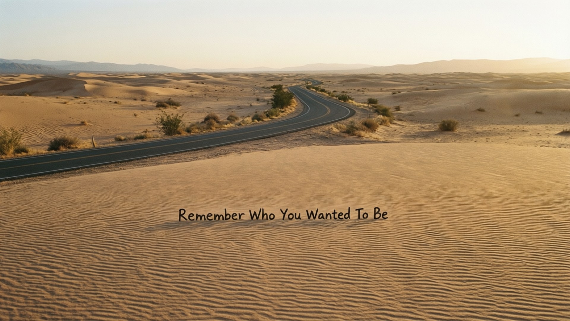 Desert Road Solitude by Wallpapers.art Studio