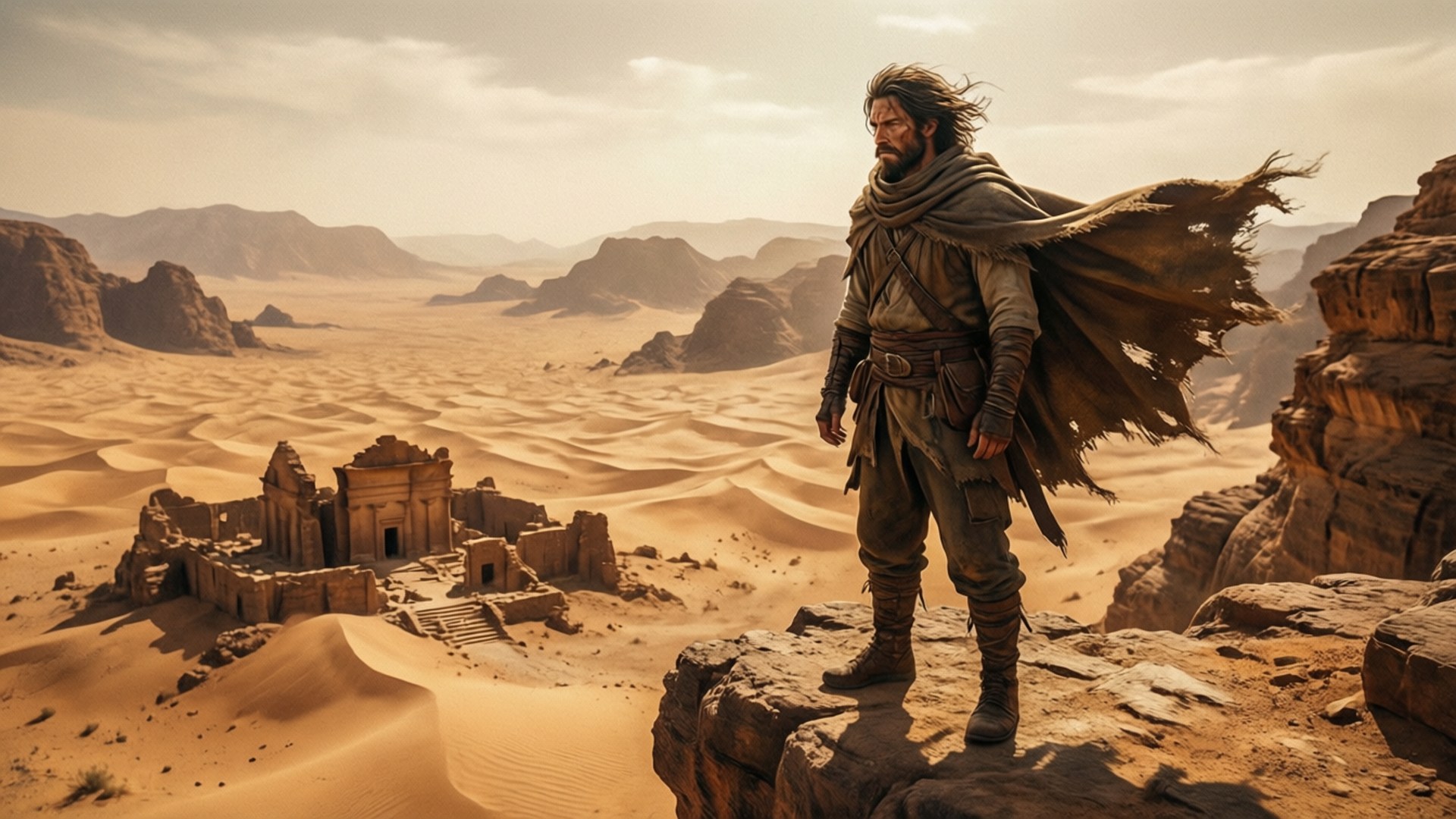 Desert Ruins by Wallpapers.art Studio