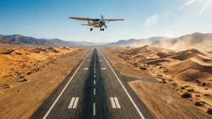 Desert Runway Crossing