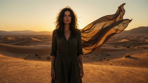 Desert Sunset Contemplation