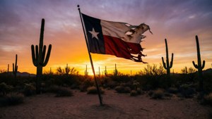Desert Sunset Flag