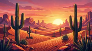 Desert Sunset Poly