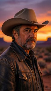 Desert Sunset Portrait