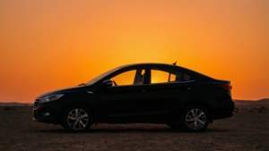 Desert Sunset Silhouette
