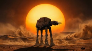 Desert Sunset Silhouette