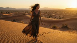 Desert Sunset Wanderer