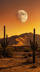 Desert Supermoon