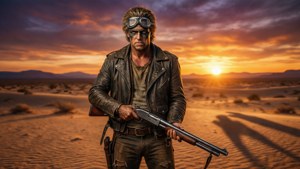 Desert Warrior Sunset