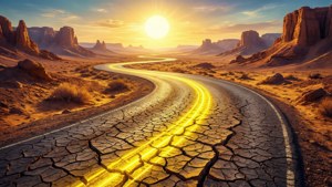 Desert Yellow Road