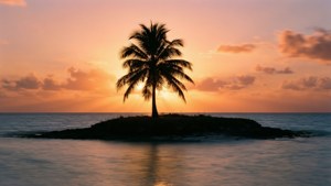 Deserted Island Sunset
